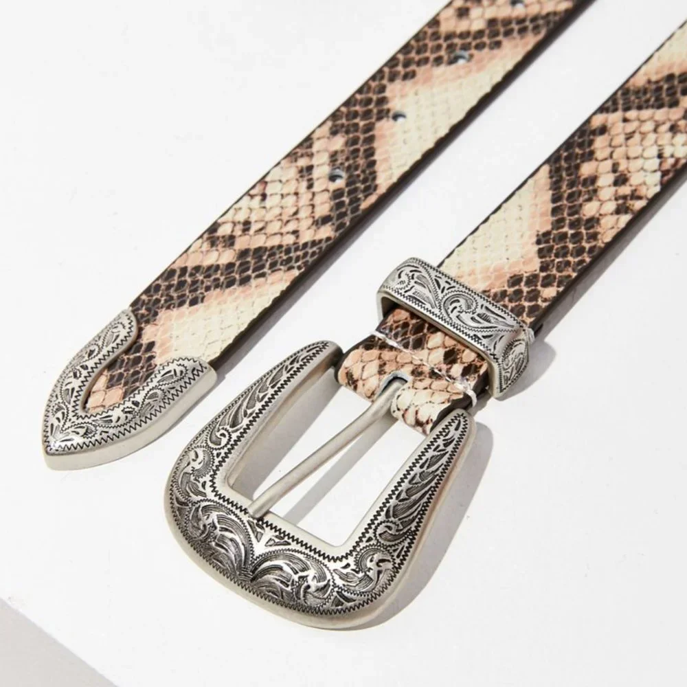 ⭐️ Ecote Metal-Tipped Boho Peasant Serpent Hipster Hippie Art Western Snake Belt